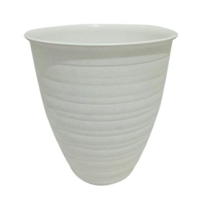 Pot Pirus Tawon Bunga Tanaman Putih 30 cm Plastik Awet Kuat