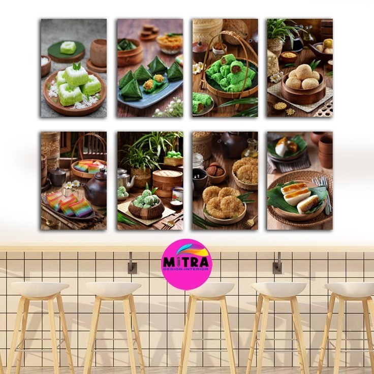 Hiasan dinding walldecor jajanan pasar Poster Cafe hiasan rumah makan Cafe Gaul Menu Cafe Pajangan C