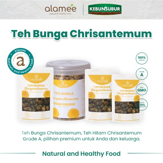 

ALAMEE Chrysanthemum Tea Teh Bunga Krisan Golden Chrysant Emas Alami Organik Crysanthemum Premium kebunsubur