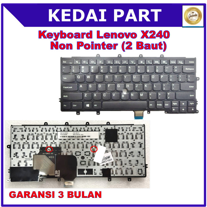 Keyboard Lenovo Thinkpad X240 X240i X240S X230S Backlight Pointer - NONPOINTER