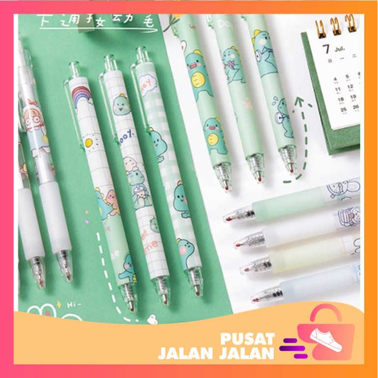 

PJJ - S5809 Pulpen Gel Mekanik Lucu Karakter / Set Pulpen Gel 6 Pcs / Ballpoint Mekanik Pulpen Set Isi 6 PCS / Pulpen Gel Lucu