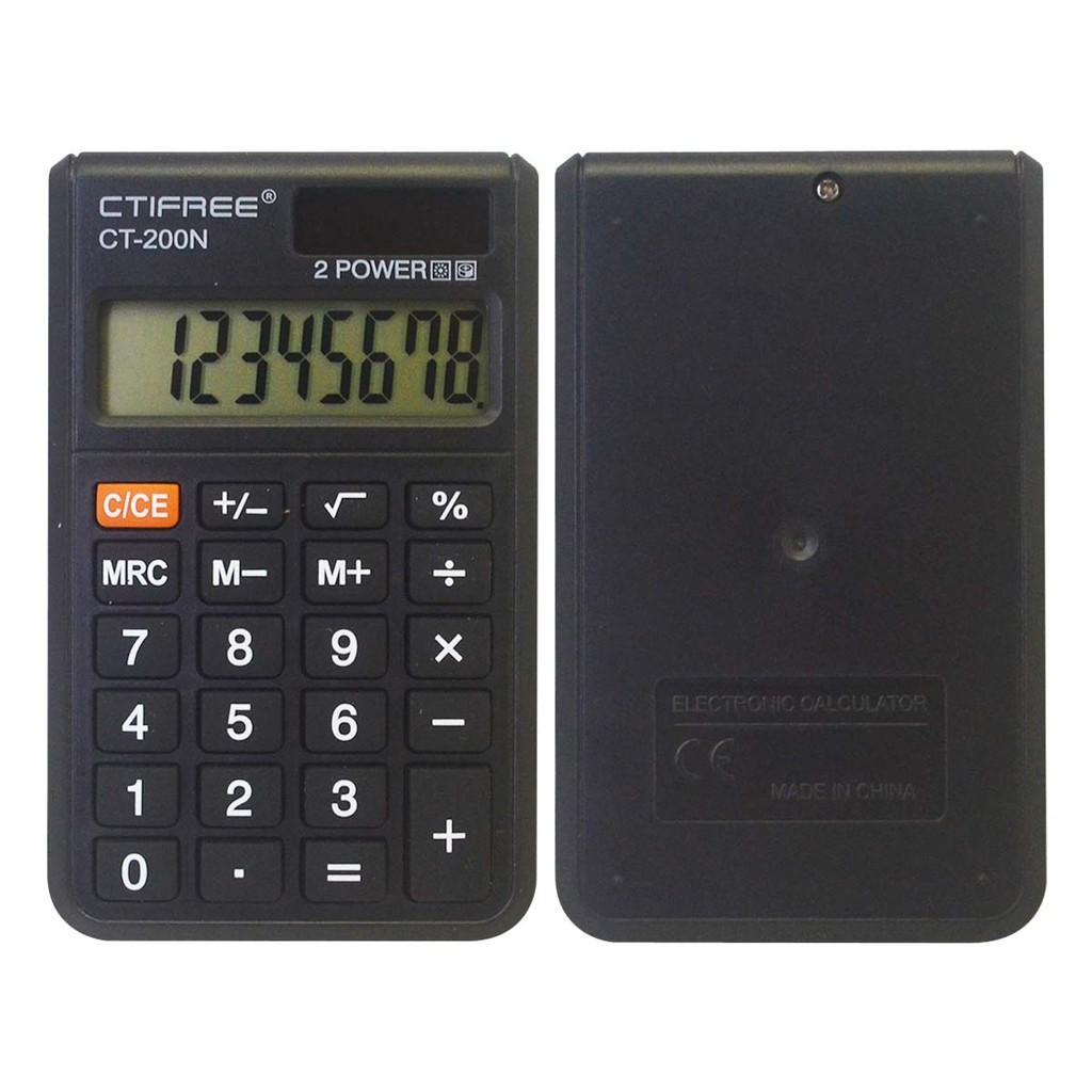 

Kalkulator 8 Digits Pocket Practical Calculator KK-200 CT-200 Calculator Mini Saku