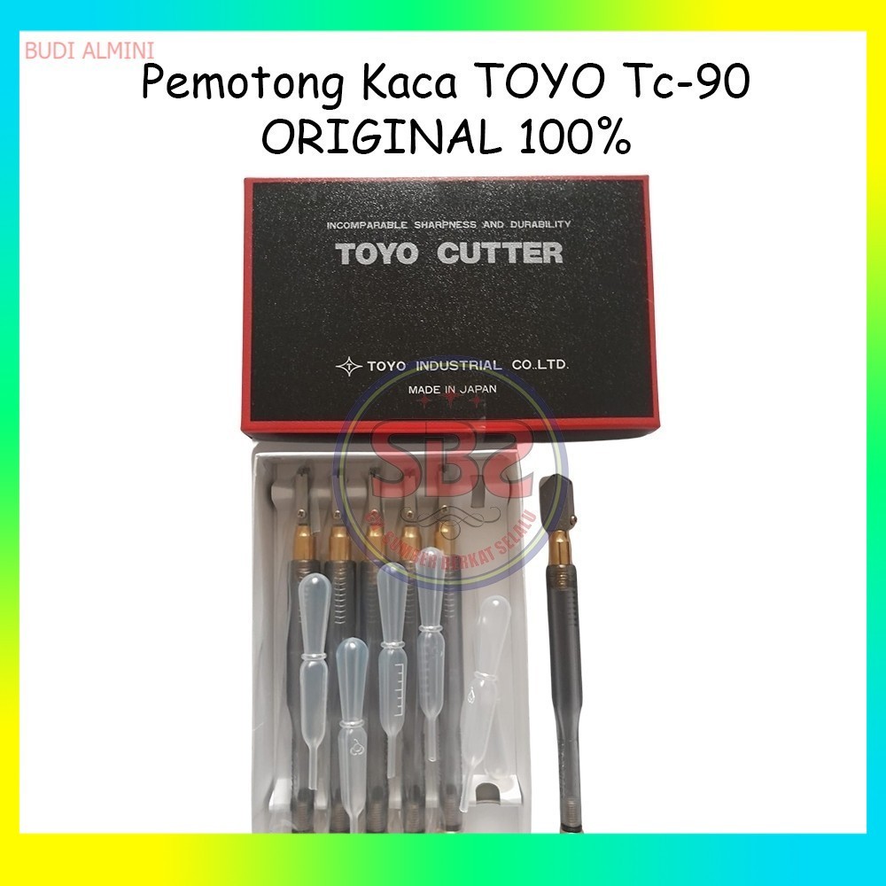 TOYO Pemotong Kaca Toyo TC 90 Asli Alat Pemotong Kaca Original Toyo TC90 Glass Cutter Pisau Kaca