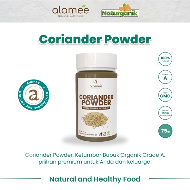

ALAMEE Ketumbar Bubuk Bumbu Dapur Organik Instan Coriander Powder Seasoning Tabur Naturganik