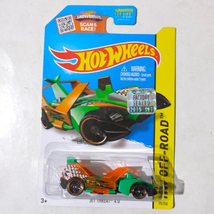 SR99 Hotwheels Hot Wheels Jet Threat 4.0 hijau Factory Sealed 2015 TH Reg