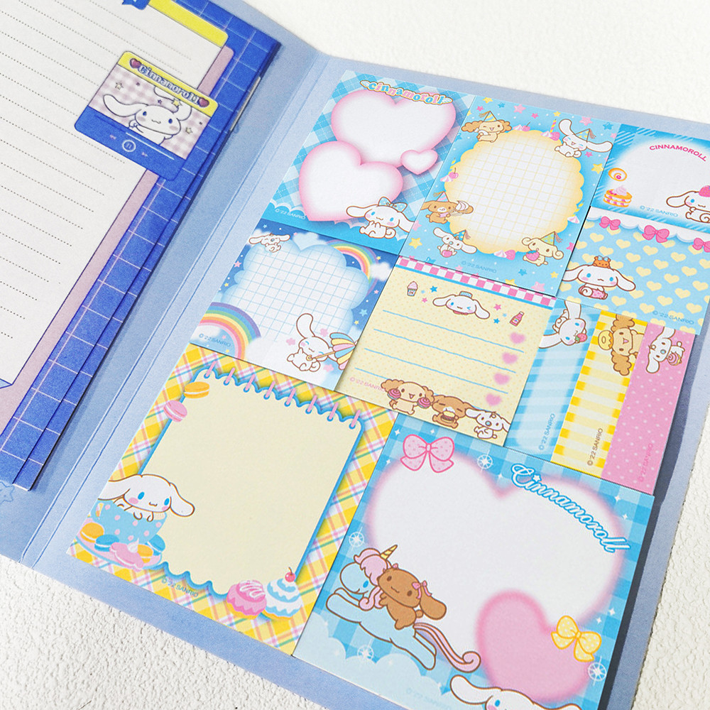 

miniso Kawaii Hello Kitty Notebook Sticky Note N Times Stickers Anime Kuromi Cinnamoroll melody Notepad Letter Paper Gift
