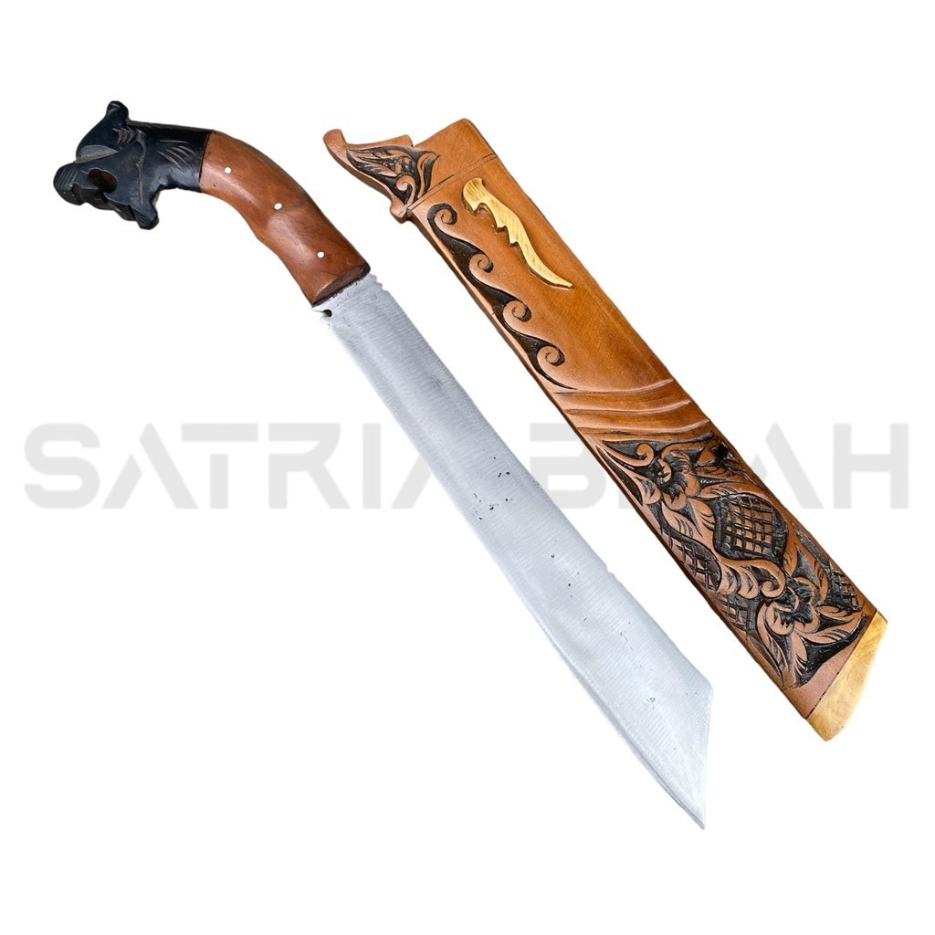 SATRIABILAH - Golok Sedang Patimura Macan Baja Per 45 Cm