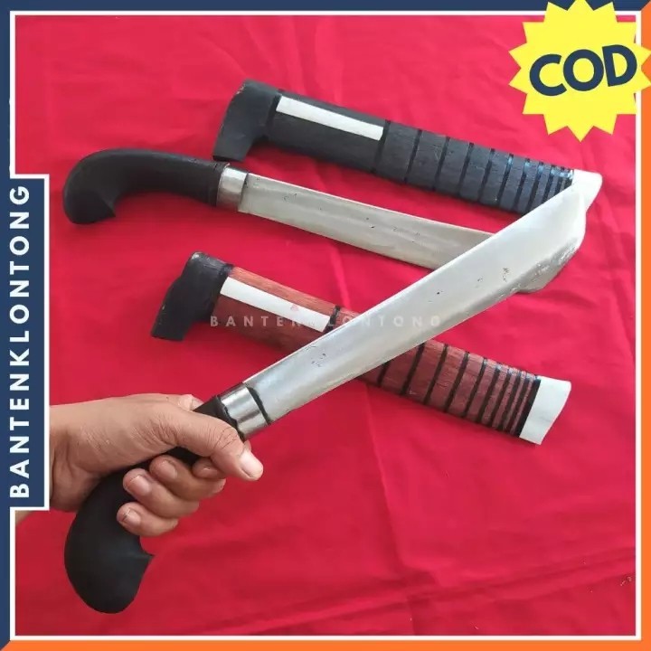 golok baja per khas banten golok baja asli super tajam tebang bambu kupas kelapa