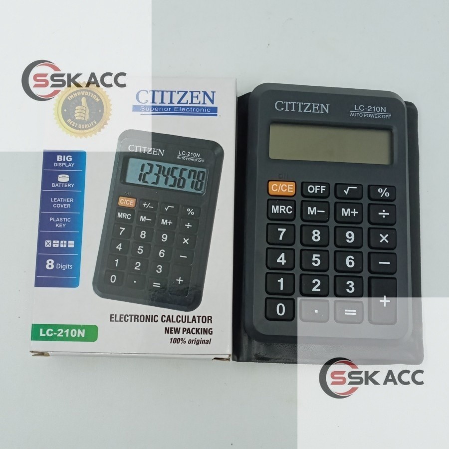 

KALKULATOR CITIZEN LC-210N MINI 8DIGIT / CALCULATOR LC 210 N 8 DIGIT SSKACC-KOMPUTER