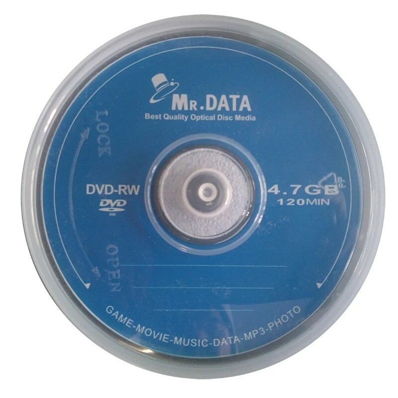 Rewritable DVD-RW 4.7GB 4X Blank DVD RE Blank Discs  10Pcs/Lot