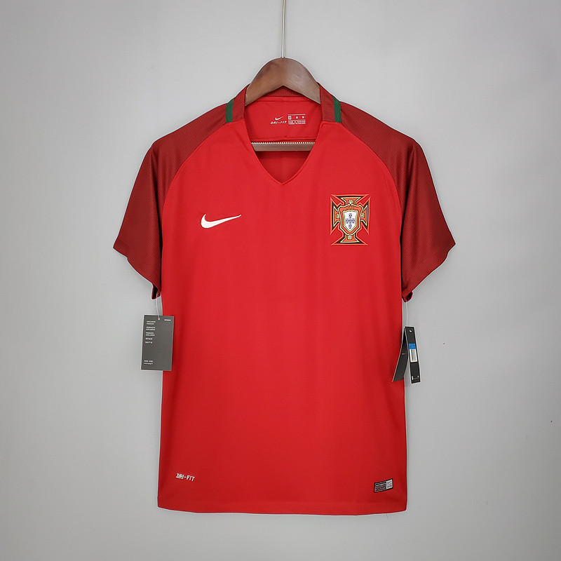 Jersey Retro Portugal 2016 home A43 Bola Retro football T shirt pria