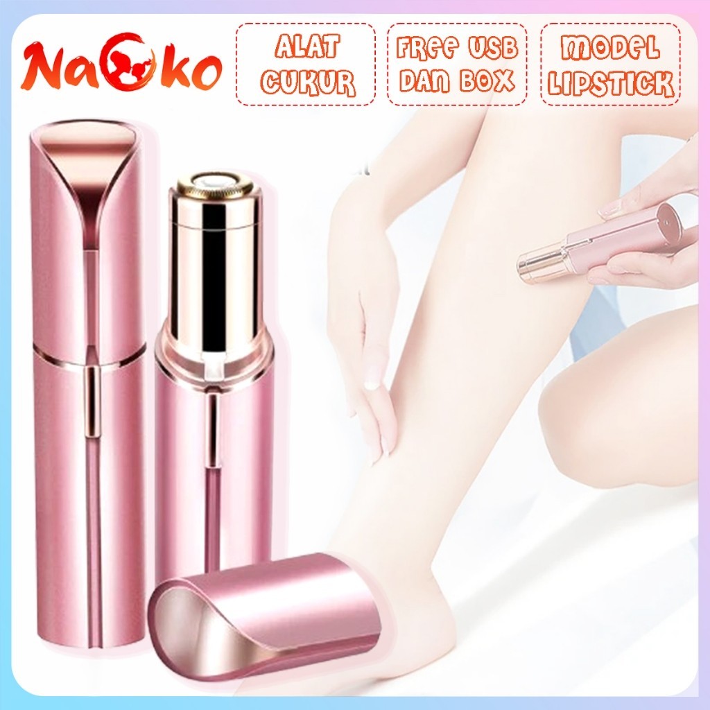 Alat Cukur Bulu Wanita Epilator Lipstick Pencukur Cukuran Shaver Alis / Penghilang Rambut Wajah Port