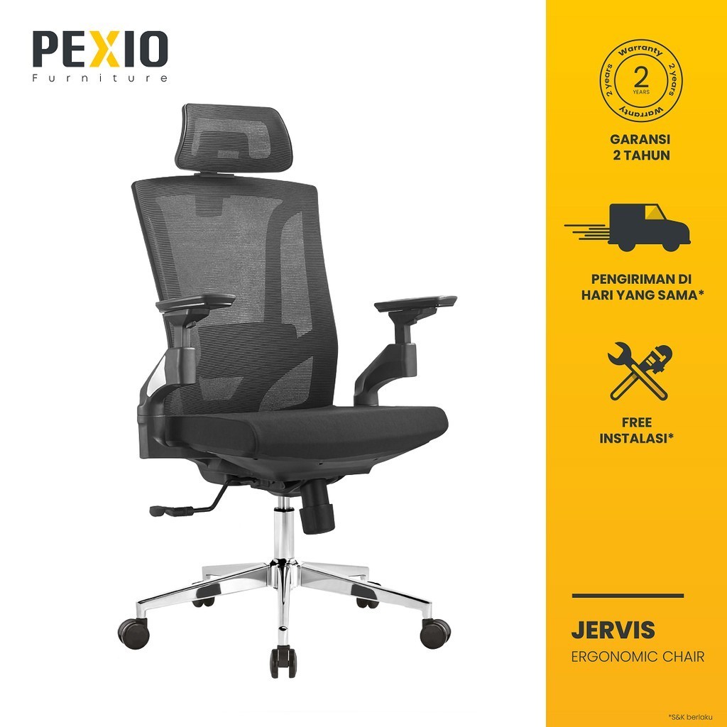 PROMO HARI RAYA KURSI KANTOR PEXIO | KURSI GAMING PEXIO | JERVIS