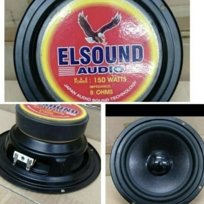 SPEAKER COMPONENT WOOFER 6 INCH ELSOUND 6 INCH MB MAGNET BESAR AS