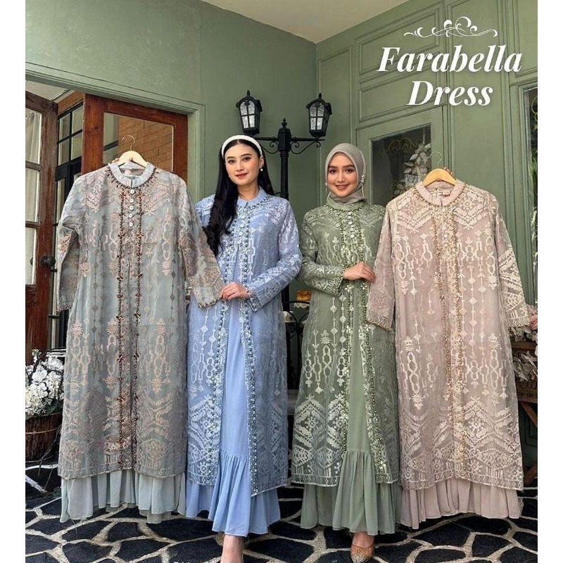 FLASH SALE BIG SALE LEBARAN GAMIS MEWAH WANITA TERBARU BAHAN BROKAT CORNELLI GLITER APLIKASI PAYET M