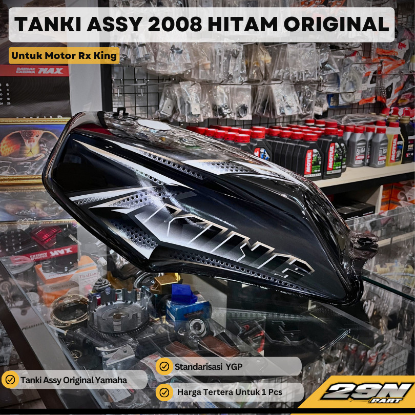 PROMO SPECIAL TANK TANGKI 2008 HITAM ASSY SET KOMPLIT RX KING RX-KING ORIGINAL YGP