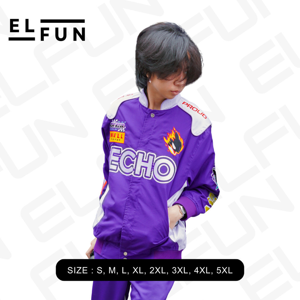 jacket ECHO RACING terbaru S13 2024 RRQ BLACKLIST EVOS ONIC ALTEREGO OVER SIZE S M L XL XXL XXXL XXX