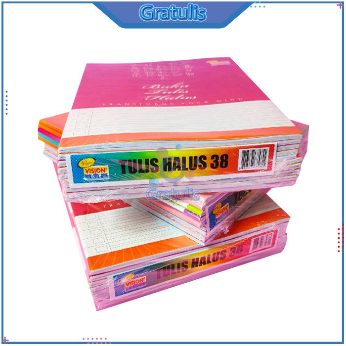 

BUKU SEKOLAH VISION 38 LEMBAR [1 PACK] / ALAT TULIS / BUKU TULIS LATIN TEGAK LURUS BERSAMBUNG / BUKU TULIS 1 PAK MURAH / KERTAS / MENULIS / HALUS / PERLENGKAPAN SEKOLAH / BUKUTULIS
