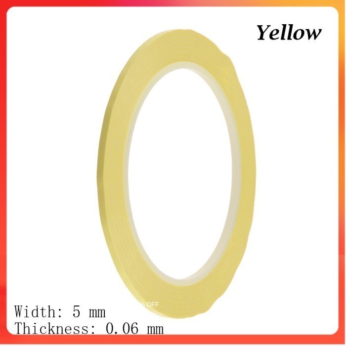 

Isolasi Lakban Mylar Tape Insulated Transformer 66 M 5 mm - Yellow