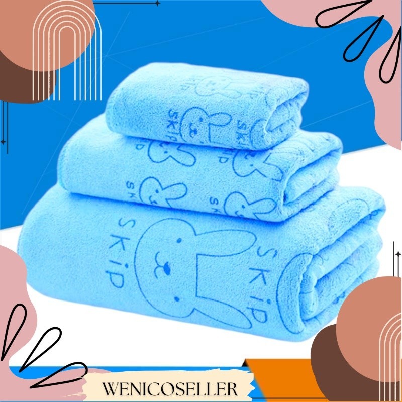 Handuk Mandi / Handuk SET / SET 3PCS Handuk Bayi Handuk Besar Handuk Dewasa WNC