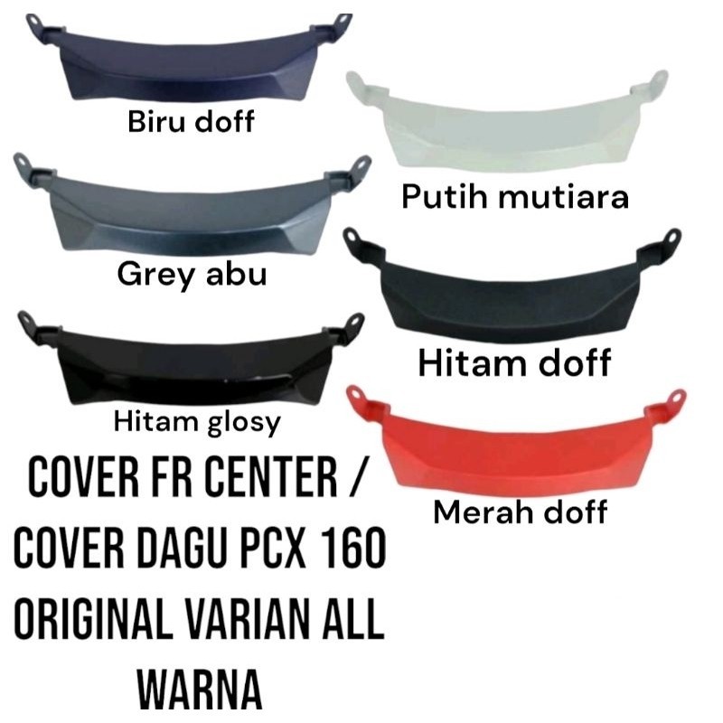 cover front center pcx 160 k1z dagu lampu depan pcx 160 hitam hitam doff putih merah doff original
