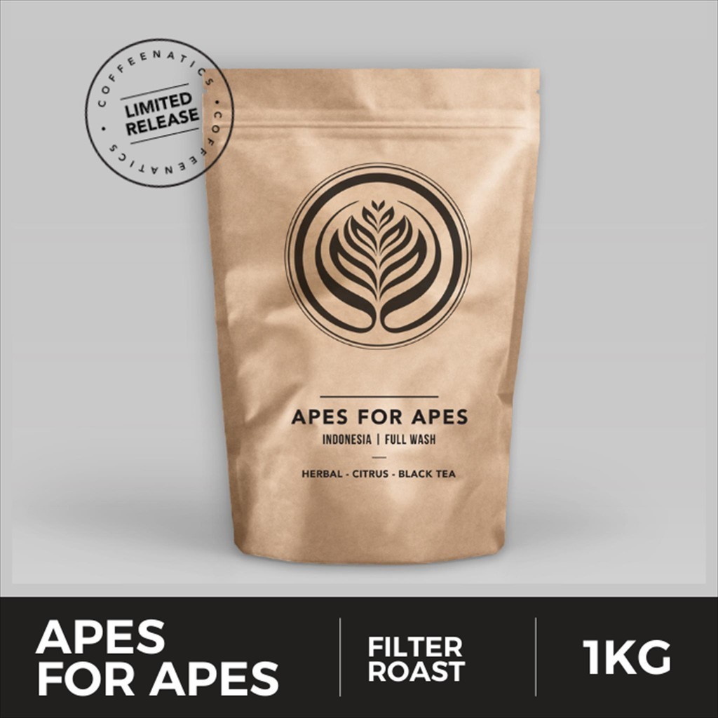 

Apes For Apes 1Kg - Biji Kopi Arabika 1Kg | Coffeenatics