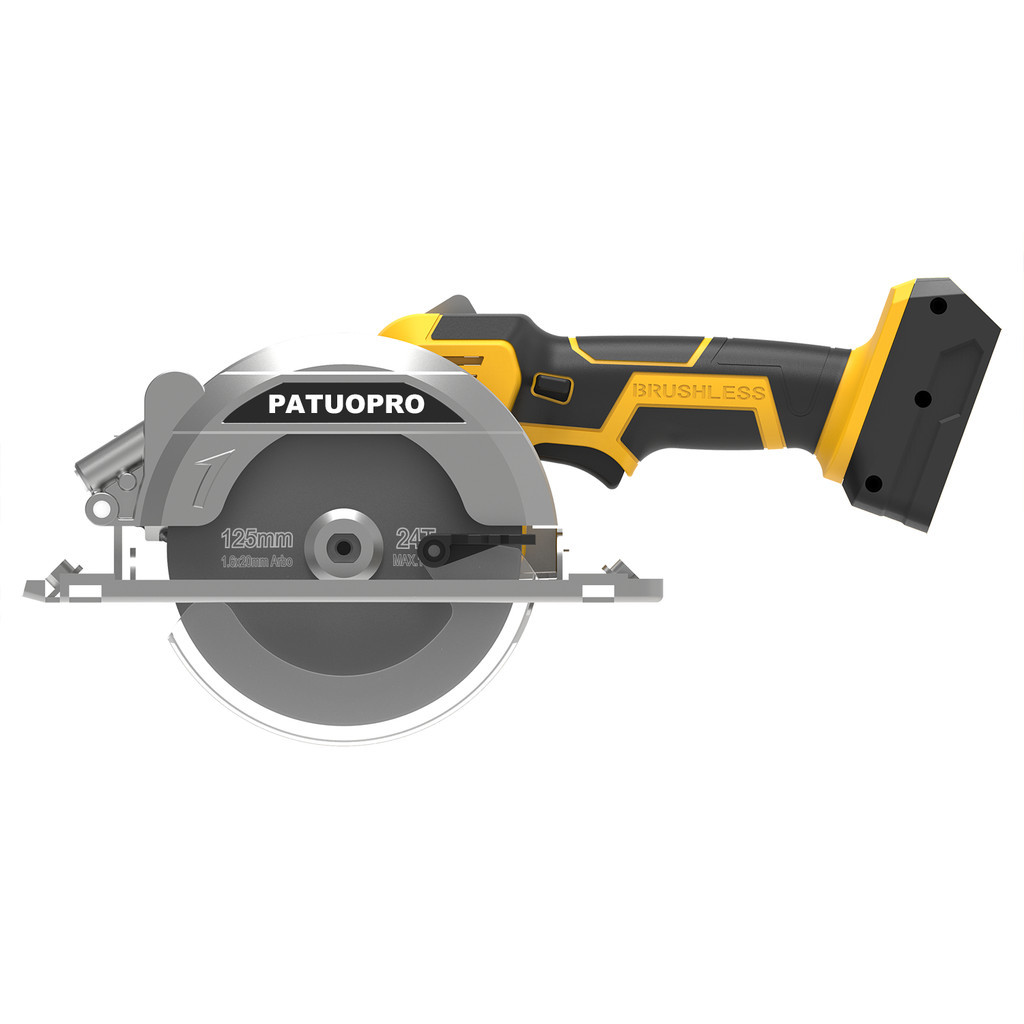 5inch Cordless Brushless Mini Circular Saw with Rip Guide Vacuum Adapter Saw Blade for Makita 18v Ba