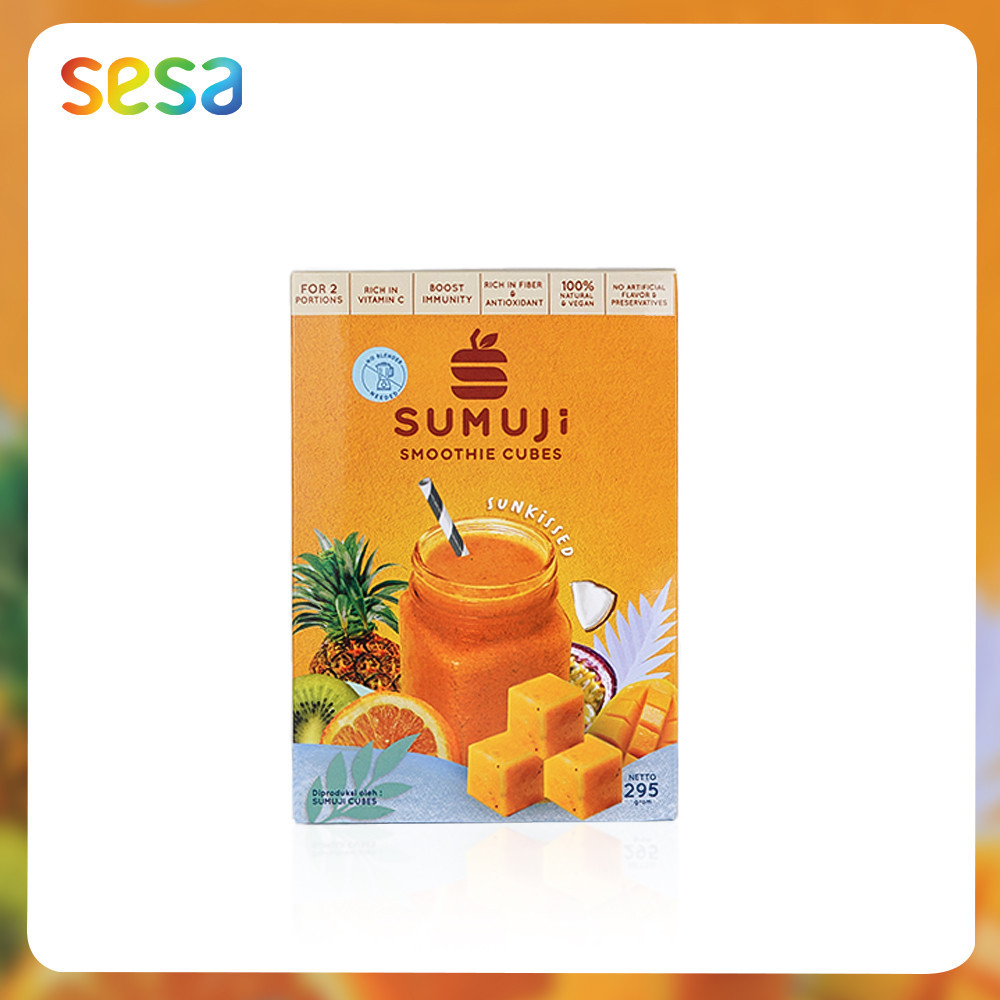 

SUMUJI Smootie Cubes Sunkissed 295gr/Pack - JUS Minuman Kesehatan