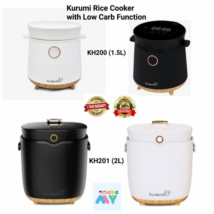 Kurumi Home Multifunction Rice Cooker KH200 (Low Carb) KH 200 - KH201 White