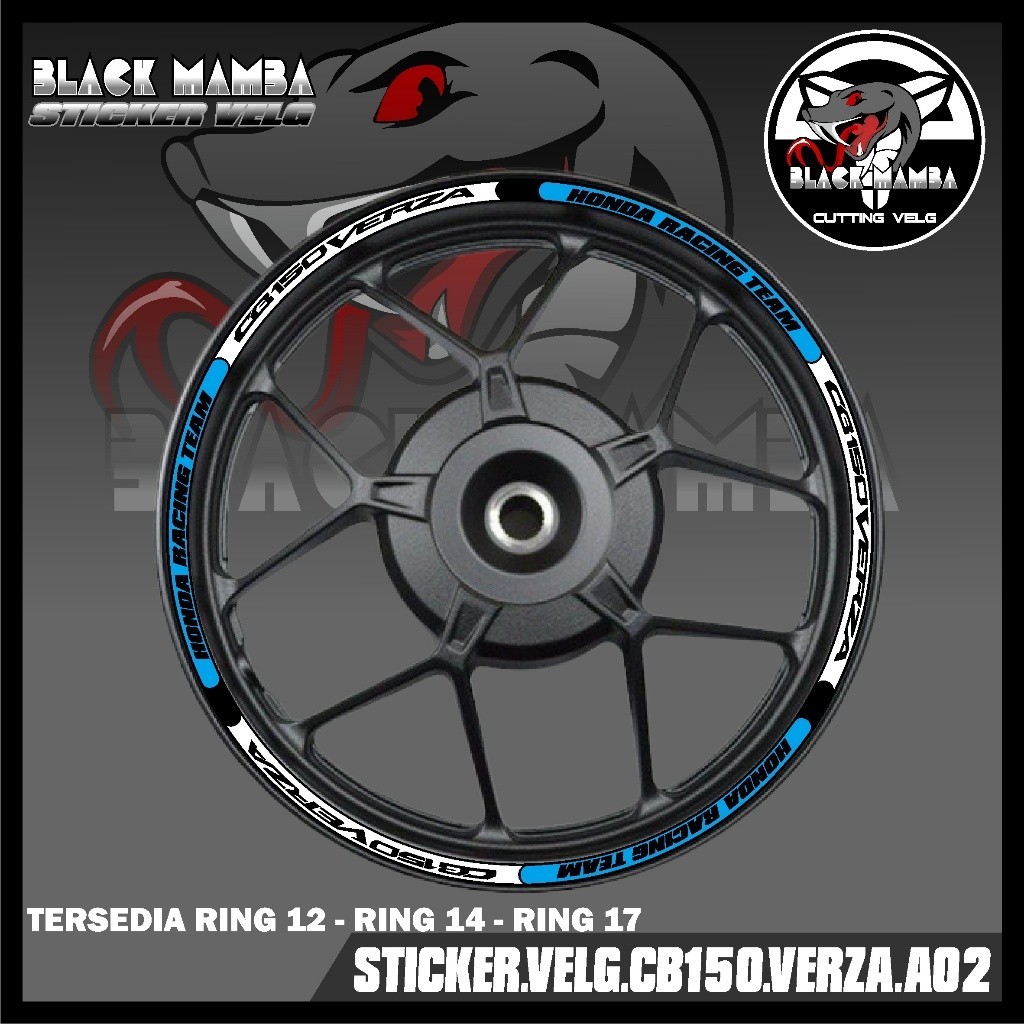 STICKER VELG CB150 VERZA - STIKER LIS LIST VARIASI BAN/VELG HONDA CB150VERZA A02