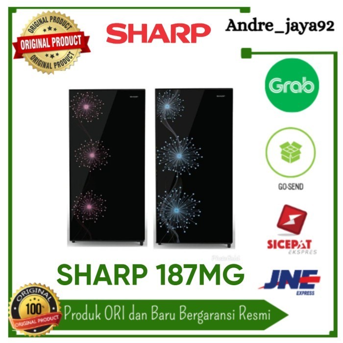 SHARP KULKAS 1 PINTU 166 LITER SJ-X187MG DB / SJ X 187 MG DB