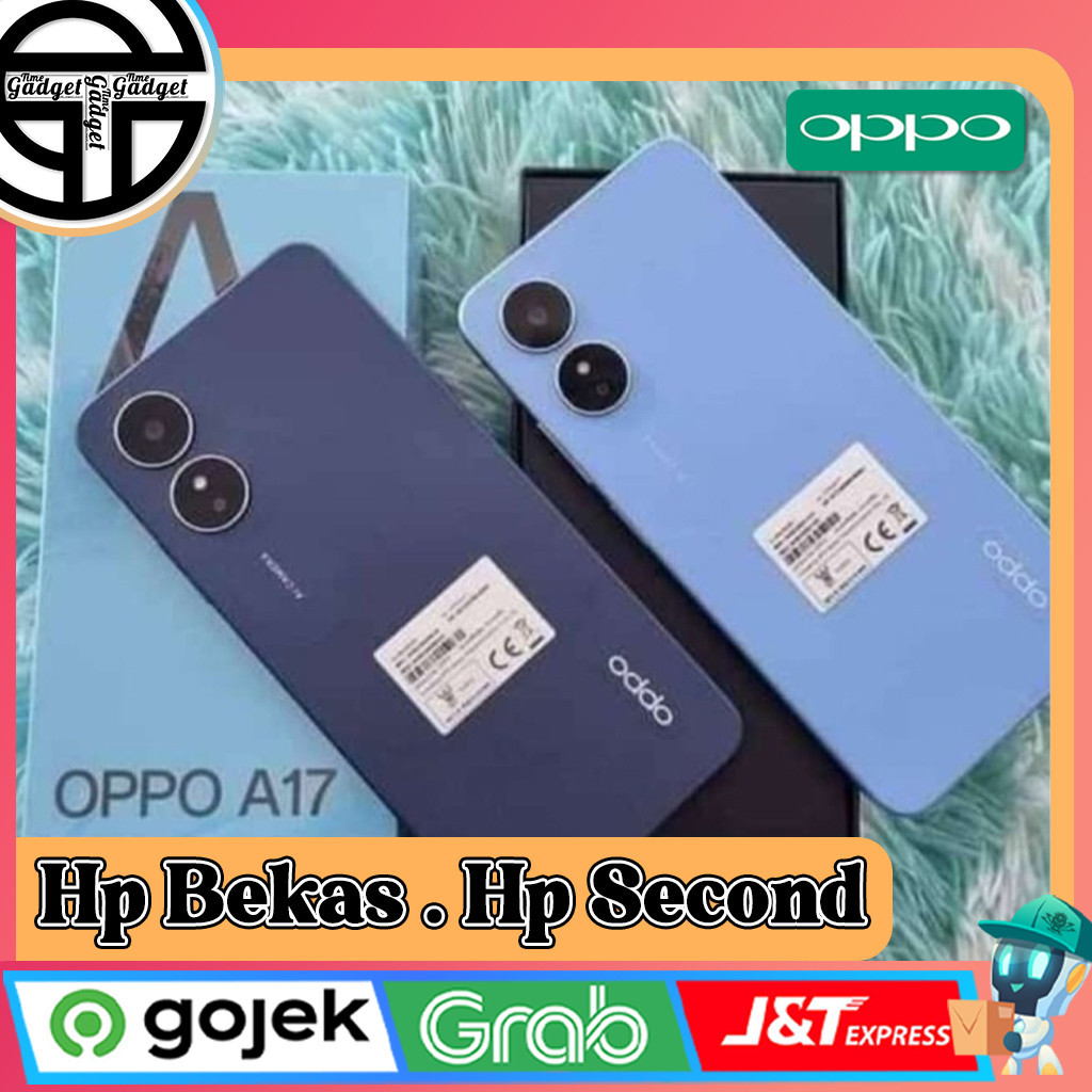 Oppo A17 | A17K Ram 3/64GB | Ram 4/64GB Second Original Resmi Indonesia