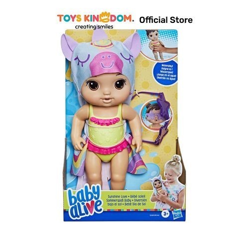 Toys Kingdom Baby Alive Boneka Bayi Sunshine Love Brown F2568
