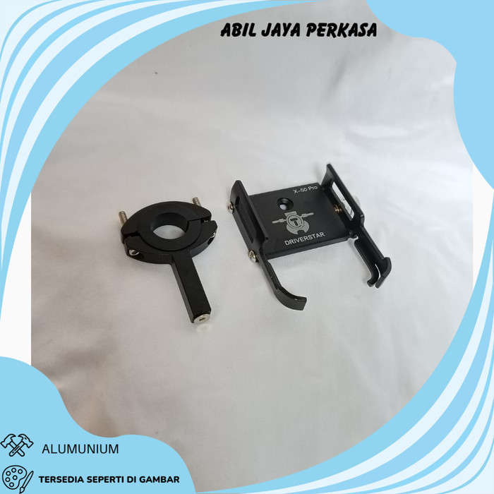 HOLDER HP MOTOR DUDUKAN PONSEL ALUMINIUM HOLDER HANDPHONE MOTOR SCOOPY PCX VARIO NMAX AEROX LEXI XMA