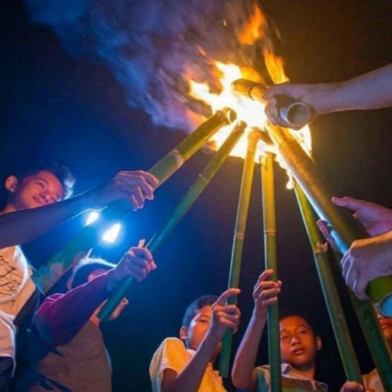 Obor Bambu / Obor bambu / Obor Api / Oncor Bambu Untuk penerangan ready