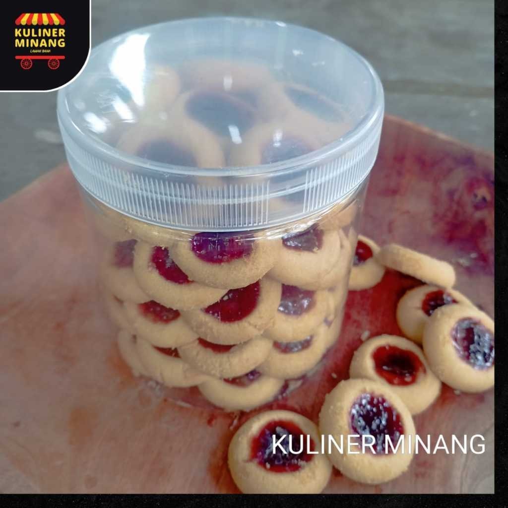 

Kuliner Minang Kue Thumbprint 320g premium cake Ramadhan Hampers Lebaran Minang Oleh Oleh Cemilan Makanan Khas Padang Jajanan Snack