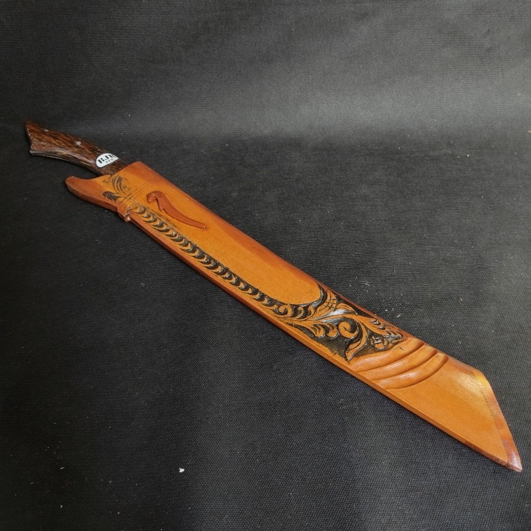 GOLOK SERBAGUNA TANI KEBUN PATIMURA JATI UKIR