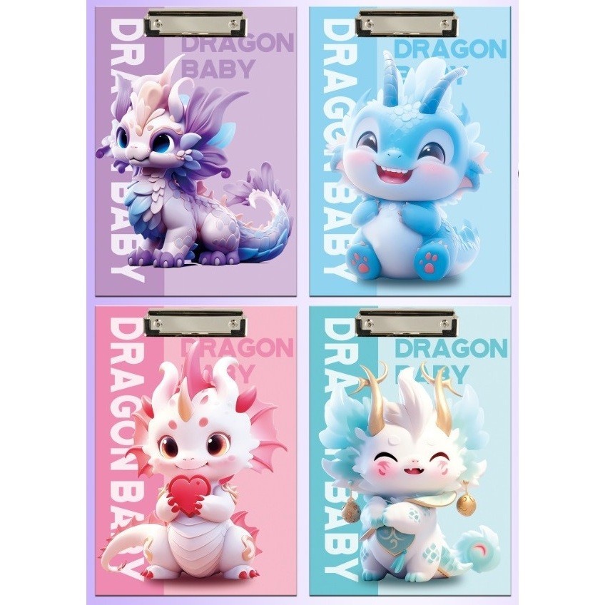 

Clipboard Papan Ujian Papan Jalan Klip A4 3D 3 Dimensi Alat Tulis Stationery IDG-ST0507 Naga