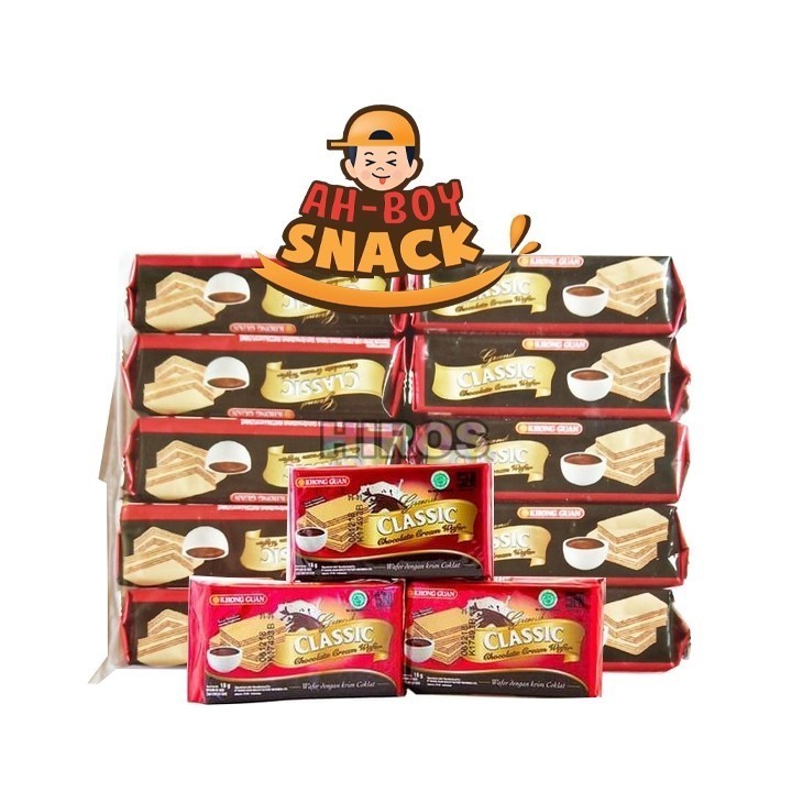 

WAFER CLASSIC KHONG GUAN PER PAX ISI ( 10 SACHET X 18 GRAM ) - KHONG GUAN WAFER COKELAT CLASSIC