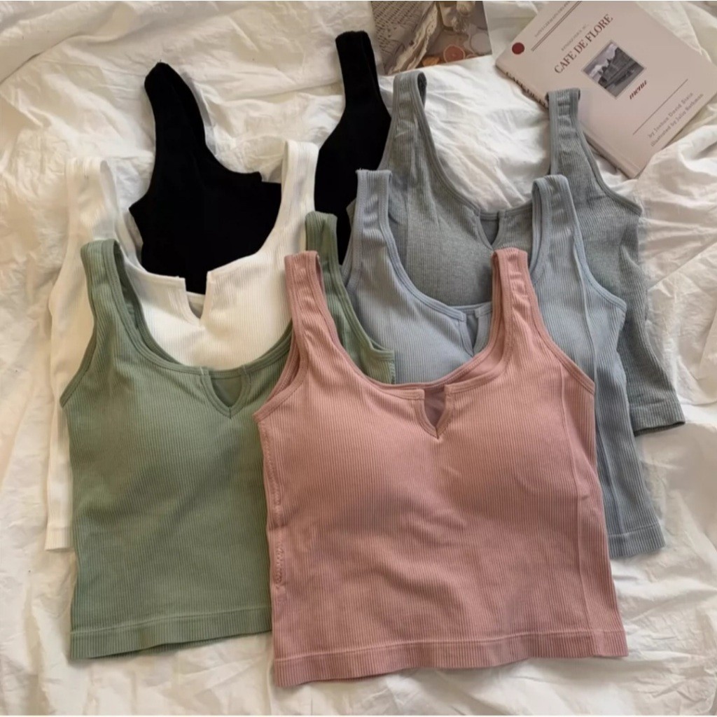 TANKTOP BRA FASHION GYM DILANI (B-188) BRA OLAHRAGA WANITA TANPA KAWAT IMPORT KEREN