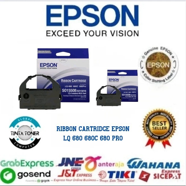 RIBBON CATRIDGE EPSON LQ 680 680C PRO ORIGINAL