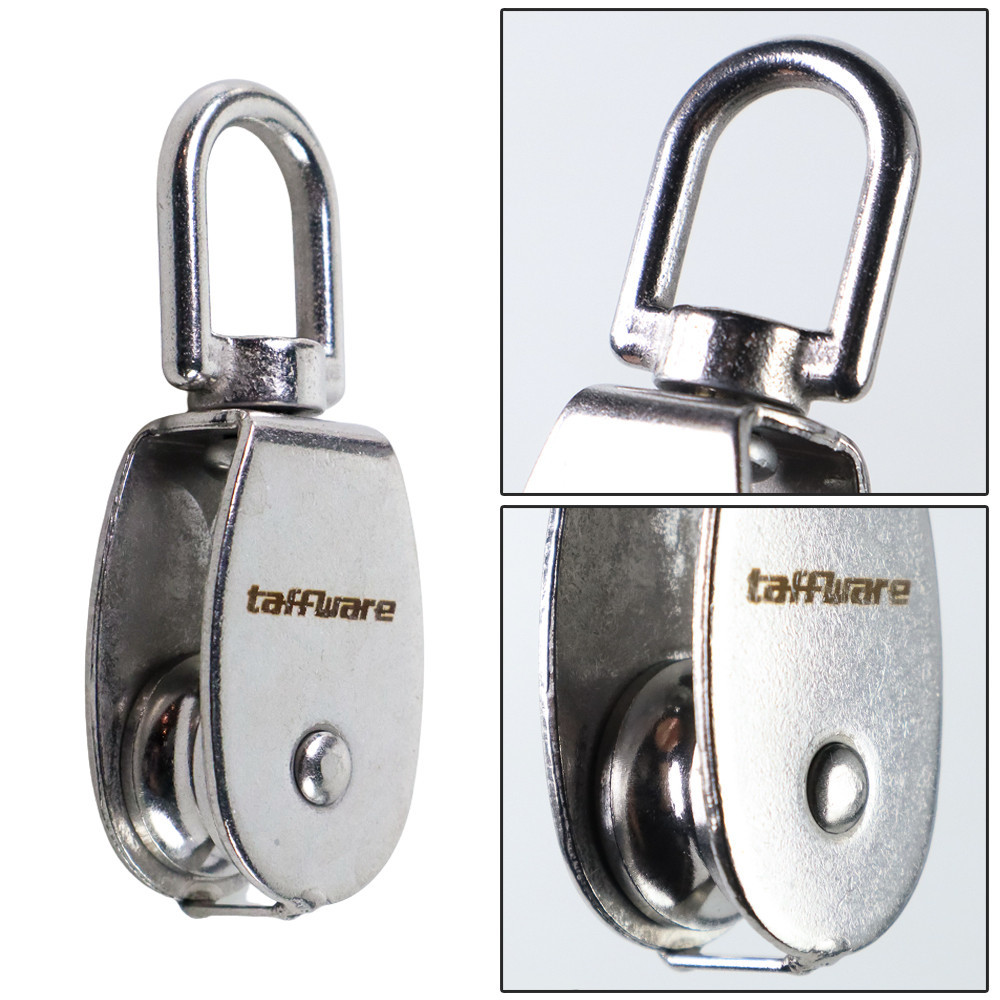 Katrol Kerekan Mini Pengangkatan Swivel Pulley Katrol Tunggal Serbaguna Swivel Pulley Roda Katrol