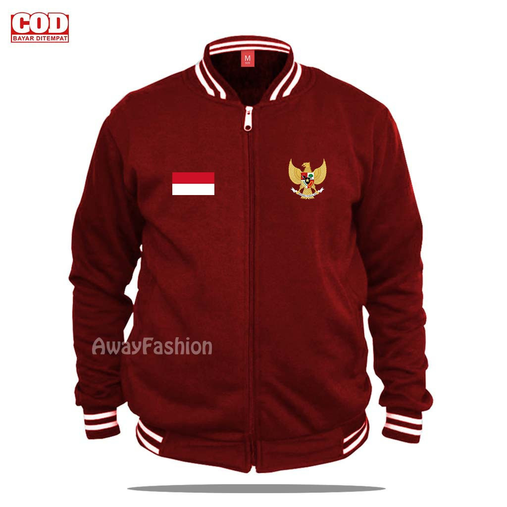 Jaket Baseball Varsty 17 Agustus/Garuda /Indonesia /Bisa Custom/Bisa Cod/Timnas