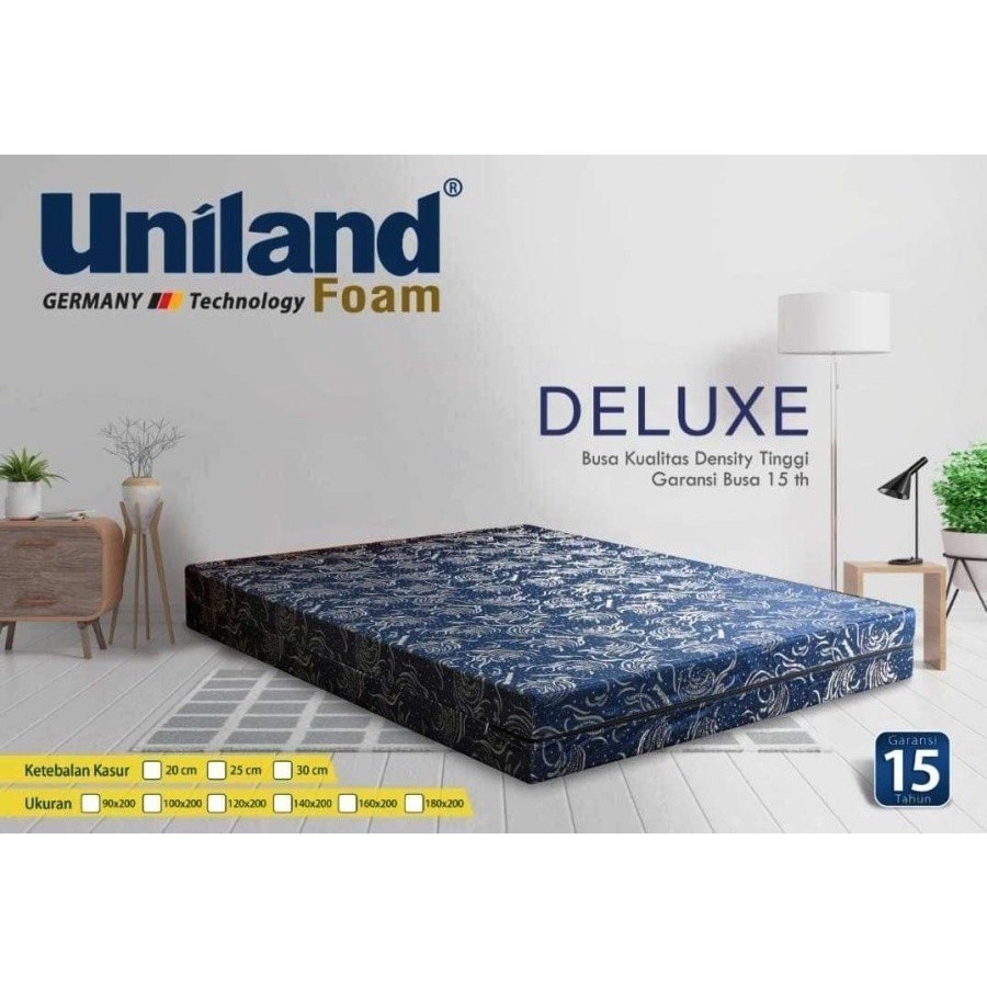 Kasur Busa Uniland Foam Deluxe 180x200 cm Tebal 20 cm Garansi 15 Tahun