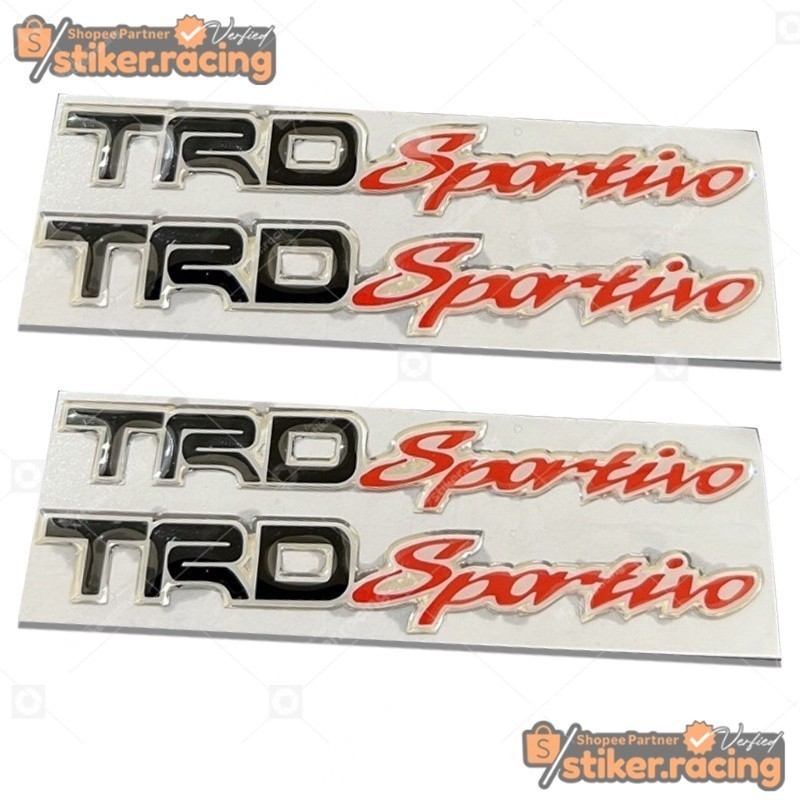 Stiker Emblem Trd Sportivo Timbul 3D Original - Kode 10111