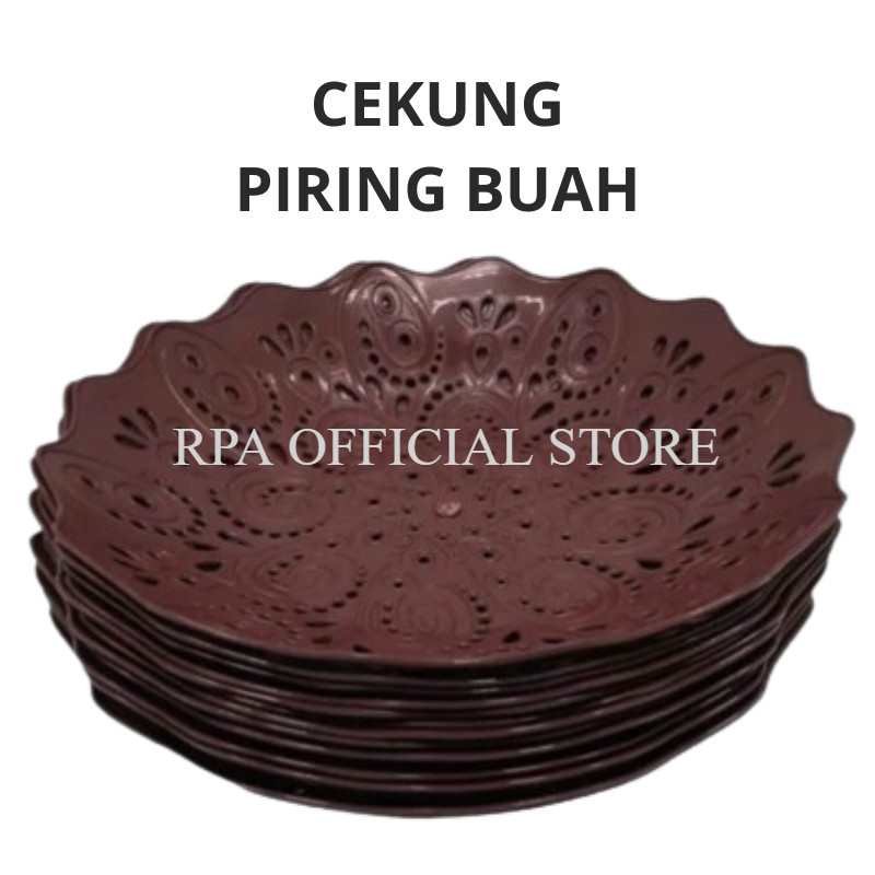 [RPA]Piring Rotan Cekung Bahan Plastik Ukuran Besar