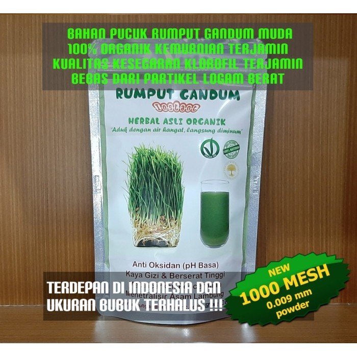 

[Terbaru] Rumput Gandum Instant Bubuk Ekstrak (Wheatgrass Extract Powder) 100g