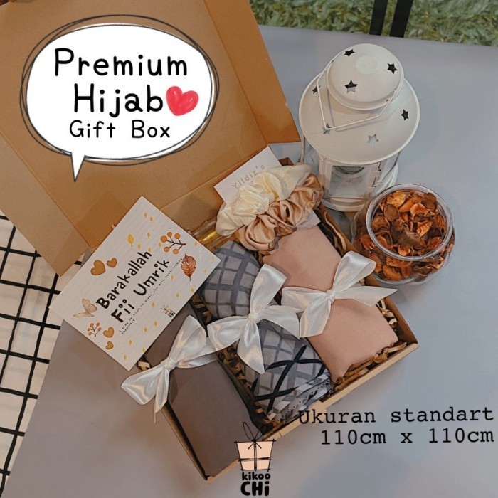 

(NEW) -Hijab Gift Box - Hadiah Kado Ulang Tahun Wanita Pacar Istri Hampers - Hijab Gift box