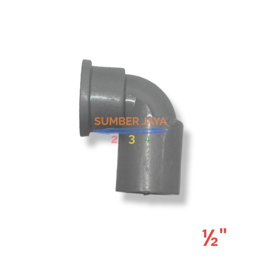 Knee Drat Dalam 1/2 inch Vinilon / Sambungan Pipa Paralon