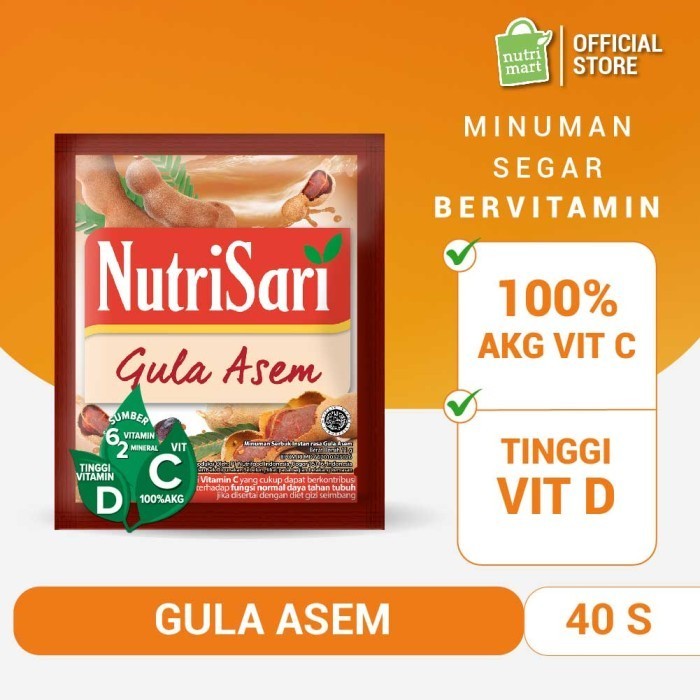 

PROMO Aneka Minuman NutriSari Gula Asem (40 Sch) - Minuman Buah Vitamin C Vitamin D